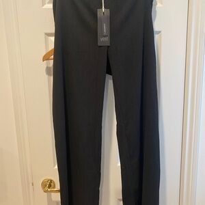 Yest Women's Elegant Black Straight Leg Trousers